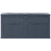 Garden Storage Box 320 L Black