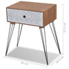 Nightstands with Drawer 2 pcs Brown
