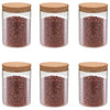 alt="Storage Glass Jars with Cork Lid 6 pcs 650 ml"