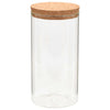 Storage Glass Jars with Cork Lid 6 pcs 1100 ml