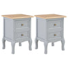 alt="Bedside Cabinets 2 pcs Grey 35x30x49 cm MDF"
