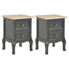 alt="Bedside Cabinets 2 pcs Black 35x30x49 cm MDF"
