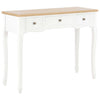 alt="Dressing Console Table with 3 Drawers White"