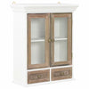 alt="Wall Cabinet White 49x22x59 cm Solid Wood"
