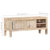 TV Cabinet 110x35x46 cm Solid Mango Wood