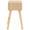 Bedside Table with a Drawer 44x30x58.5 cm Solid Pinewood