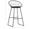 Bar Chairs 2 pcs Black Faux Leather