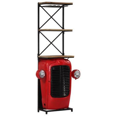 alt="Tractor Wine Cabinet 49x32x183 cm Solid Mango Wood"