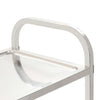2-Tier Kitchen Trolley 96,5x55x90 cm Stainless Steel