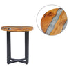 alt="Coffee Table 40x45 cm Solid Teak Wood and Polyresin"