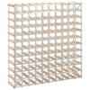 Wine Rack for 120 Bottles Solid Pinewood