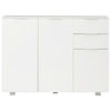 Sideboard High Gloss White 107x35x76 cm