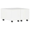 Coffee Table High Gloss White 60x60x35 cm Chipboard