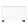 Coffee Table High Gloss White 60x60x35 cm Chipboard
