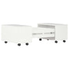 Coffee Table High Gloss White 60x60x35 cm Chipboard