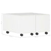 Coffee Table High Gloss White 60x60x35 cm Chipboard