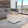alt="283721 vidaXL Coffee Table High Gloss White 60x60x35 cm Chipboard"