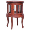 alt="Vitrine Cabinet Brown 50x50x76 cm Solid Mahogany Wood"