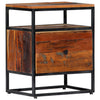 Bedside Cabinet 40x30x50 cm Solid Reclaimed Wood and Steel