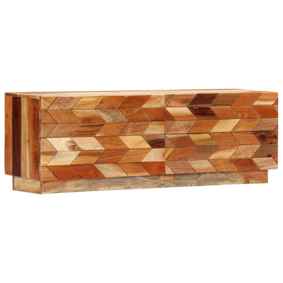 alt="TV Cabinet 120x30x40 cm Solid Reclaimed Wood"