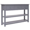 alt="Sideboard Grey 115x30x76 cm Wood"