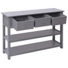 Sideboard Grey 115x30x76 cm Wood