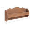 Wall Mounted Coat Rack Brown 50x10x23 cm Wood