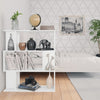 Book Cabinet/Room Divider White 80x24x96 cm Chipboard