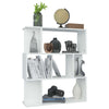 Book Cabinet/Room Divider White 80x24x96 cm Chipboard
