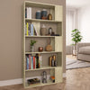 alt="Book Cabinet/Room Divider Sonoma Oak 80x24x159 cm Chipboard"