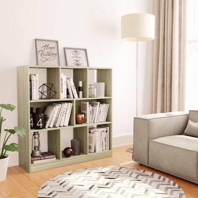 alt="Book Cabinet Sonoma Oak 97.5x29.5x100 cm Chipboard"