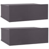 Floating Nightstands 2 pcs Grey 40x30x15 cm Chipboard