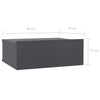 Floating Nightstands 2 pcs Grey 40x30x15 cm Chipboard
