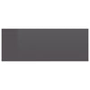 Floating Nightstands 2 pcs High Gloss Grey 40x30x15 cm Chipboard