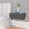 alt="Floating Nightstands 2 pcs High Gloss Grey 40x30x15 cm Chipboard"