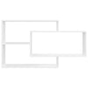 Wall Shelves White 104x20x58.5 cm Chipboard