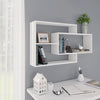 alt="Wall Shelves White 104x20x58.5 cm Chipboard"