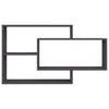 Wall Shelves Grey 104x20x58.5 cm Chipboard