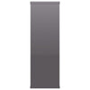 Wall Shelves High Gloss Grey 104x20x58.5 cm Chipboard