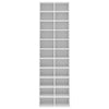 Shoe Cabinet White 54x34x183 cm Engineered Wood