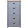 Sideboard Grey 46x40x89 cm Pine Panama Range
