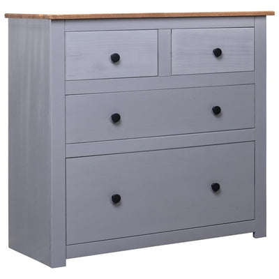 alt="Sideboard Grey 80x40x83 cm Pinewood Panama Range"