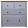 Sideboard Grey 80x40x83 cm Pinewood Panama Range