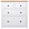 Sideboard White 80x40x83 cm Pinewood Panama Range