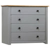 alt="Side Cabinet Grey 80x40x73 cm Pine Panama Range"