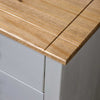 Side Cabinet Grey 80x40x73 cm Pine Panama Range