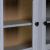 Highboard Grey 93x40.5x180 cm Solid Pine Panama Range