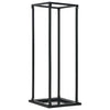 alt="Firewood Rack with Base Black 37x37x113 cm Steel"