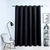 alt="Blackout Curtain with Metal Rings Black 290x245 cm"