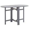 alt="Garden Table Grey 120x70x74 cm Solid Acacia Wood"